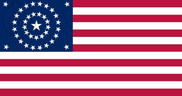 Bandiera di Estados Unidos Concentric Circles (1877 - 1890)