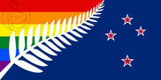 Bandeira de Nova Zelândia GAY