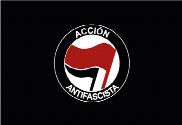 Bandera de Acción antifascista negra