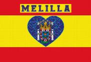Bandera de Melilla Corazón