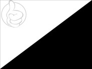 Bandera de Blanco sobre negro