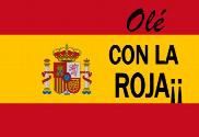 Bandera de España con la roja