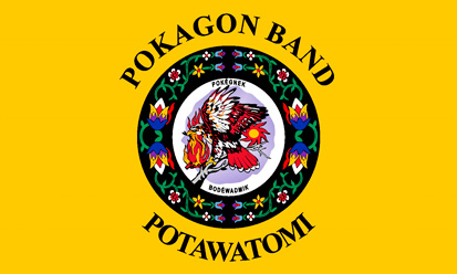 Bandeira Pokagon Band Potawatomi