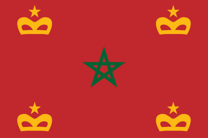 Bandera Enseña naval Marruecos