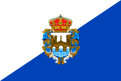 Bandera Provincia de Pontevedra oficial