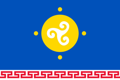 Bandeira Ust-Orda Buryat Okrug