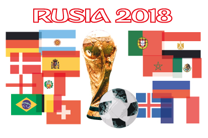 Flag Rusia 2018 copa