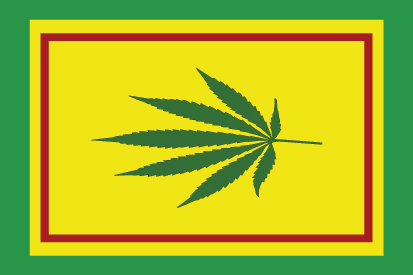 Bandera Hoja de Cannabis