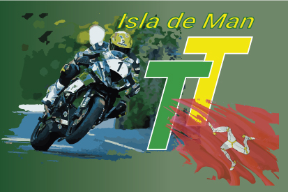 Flag Isle of Man TT Custom 2