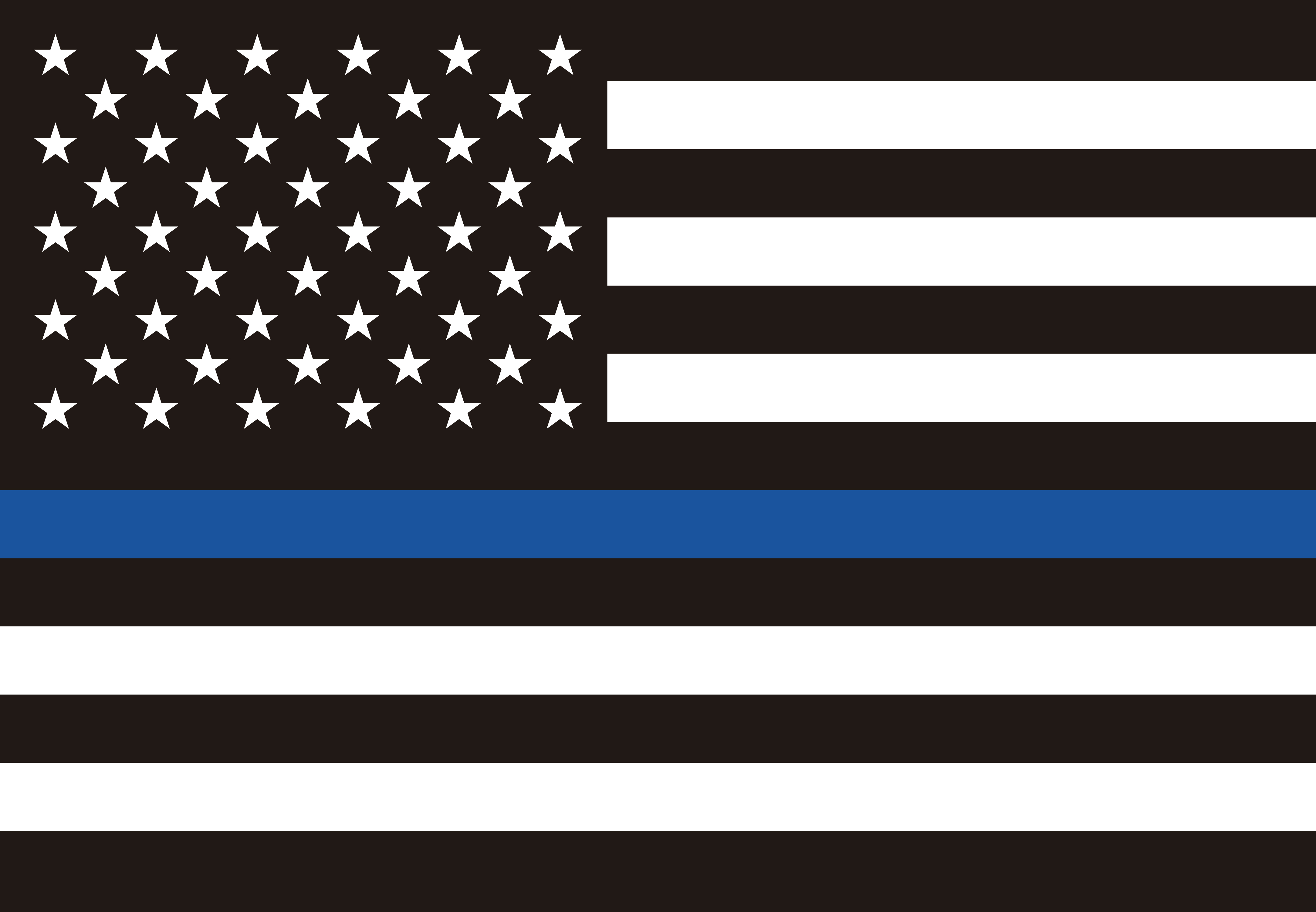 Americana con línea azul delgada policía G128 personalizada
