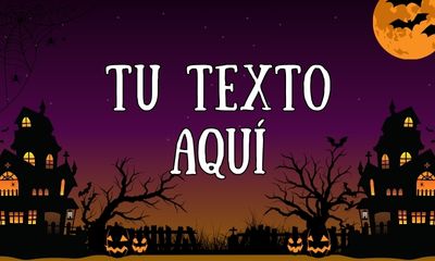 Bandeira Halloween tu texto aqui