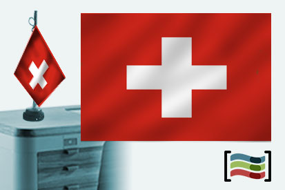 Tovaglia ricamata bandiera della Svizzera