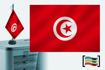Bandeira da Toalha de Mesa Bordada da Tunísia