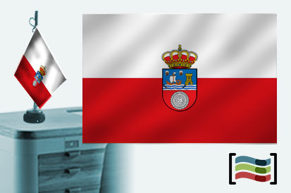  Tovaglia ricamata bandiera della Cantabria