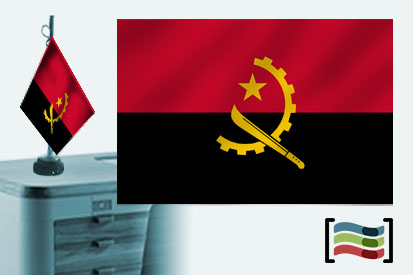 Bandeira de Angola Toalha de Mesa Bordada