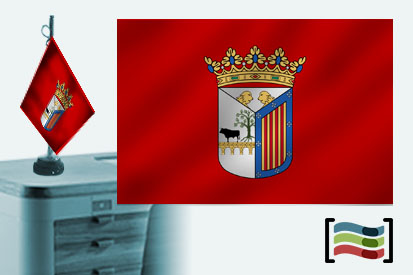 Bandera de Salamanca sobremesa bordada