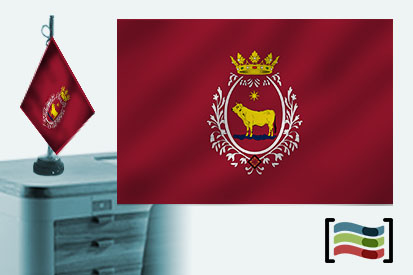  Bandeira de Teruel Toalha de Mesa Bordada