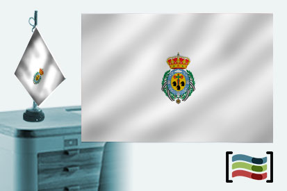  Bandiera della tovaglia ricamata Santa Cruz de Tenerife