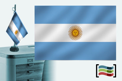 Bandeira da Argentina Toalha de Mesa Bordada