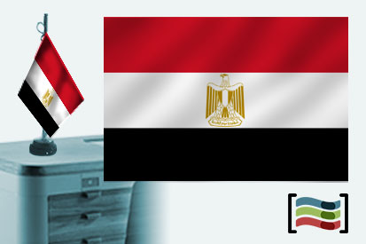 Bandeira do Egito toalha de mesa bordada