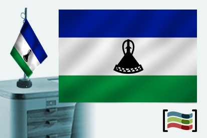 Bandeira da toalha de mesa bordada de Lesoto