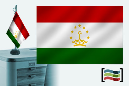 Bandera de Tayikistán sobremesa bordada