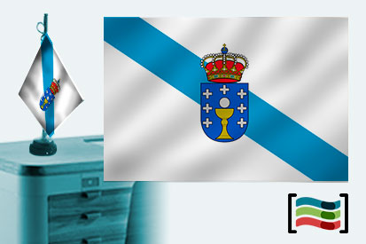  Bandeira da Galiza Toalha de Mesa Bordada