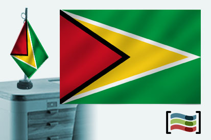 Bandeira da Guiana Toalha de Mesa Bordada