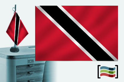 Bandeira de Trinidad e Tobago Toalha de Mesa Bordada