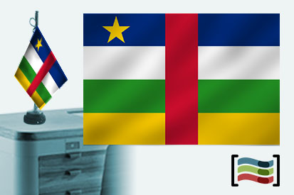 Bandiera della lampada da tavolo ricamata Repubblica Centrafricana