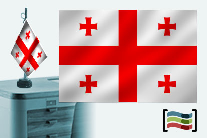 Bandiera della Georgia ricamata tovaglia