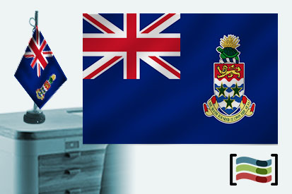Bandeira de Cayman (Ilhas) Abajur de mesa bordado