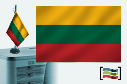 Bandiera della Lituania ricamata tovaglia
