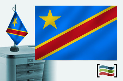 Bandiera della Repubblica Democratica del Congo ricamata tovaglia