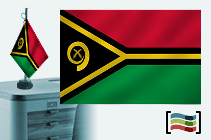 Bandiera della tovaglia ricamata Vanuatu
