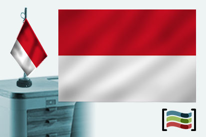 Toalha de mesa bordada da bandeira de Mônaco