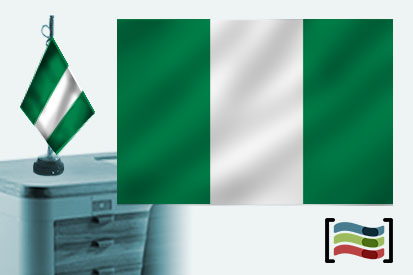 Bandeira da Nigéria toalha de mesa bordada