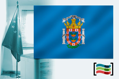 Bandera de Melilla para despacho