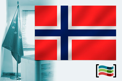 Bandeira da Noruega para despacho