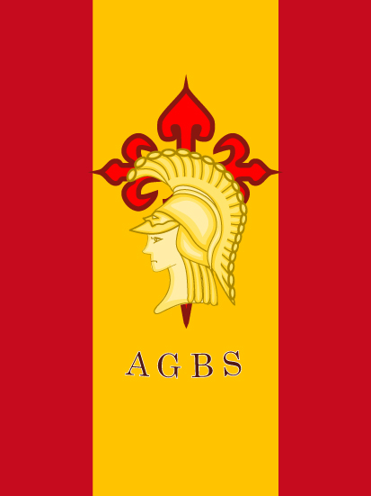 Bandera de mochila Academia General Básica de Suboficiales