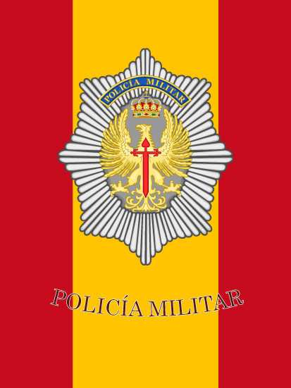 Bandera de mochila Policía Militar