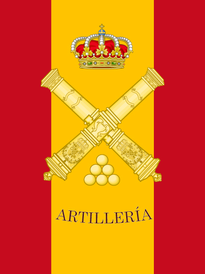 Bandera de mochila de Artillería