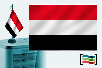 Bandeira de Iêmen toalha de mesa bordada