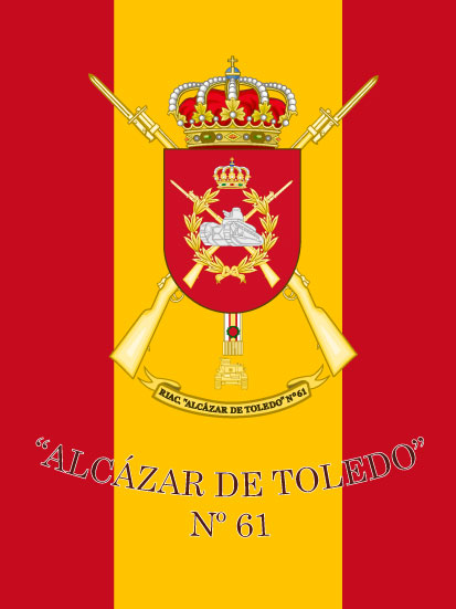 Bandera de mochila del Alcázar de Toledo 61