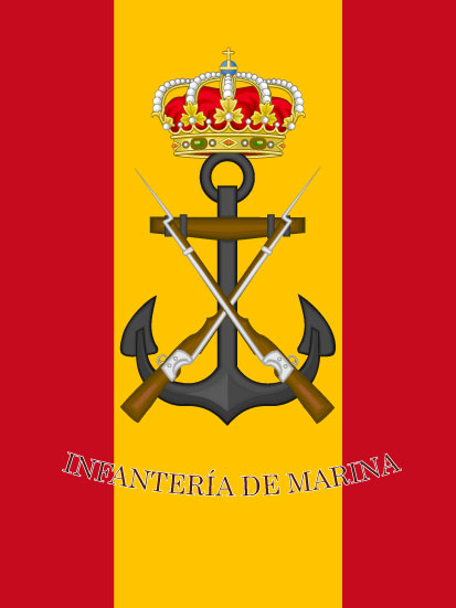 Bandera de mochila de la Infantería de Marina