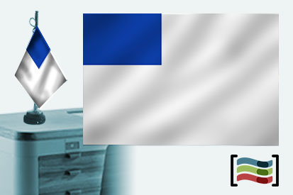 Bandera de San Sebastián sobremesa bordada
