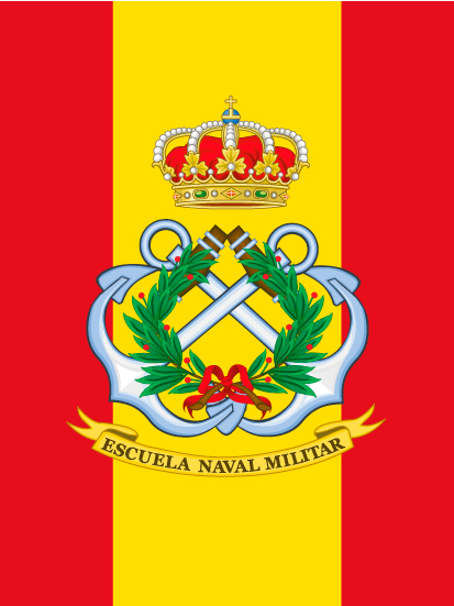 Bandera de mochila Escuela Naval Militar