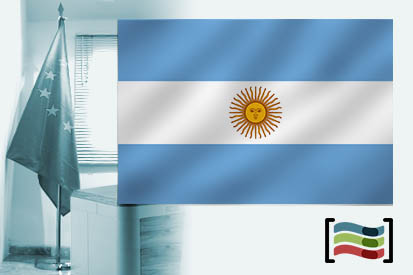 Bandera de Argentina para despacho