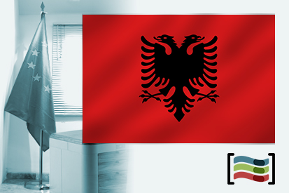 Bandera de Albania para despacho