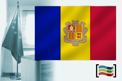 Bandera de Andorra para despacho